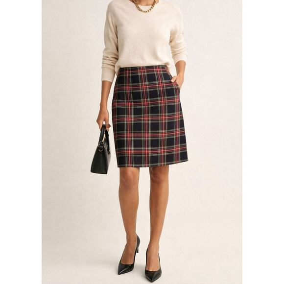 J. Crew Dresses & Skirts - Women’s 16 J.Crew Red Plaid Skirt Red Tartan Size 16